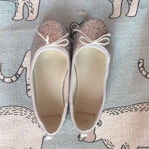 Crewcuts girls sparkly ballet flats size 12